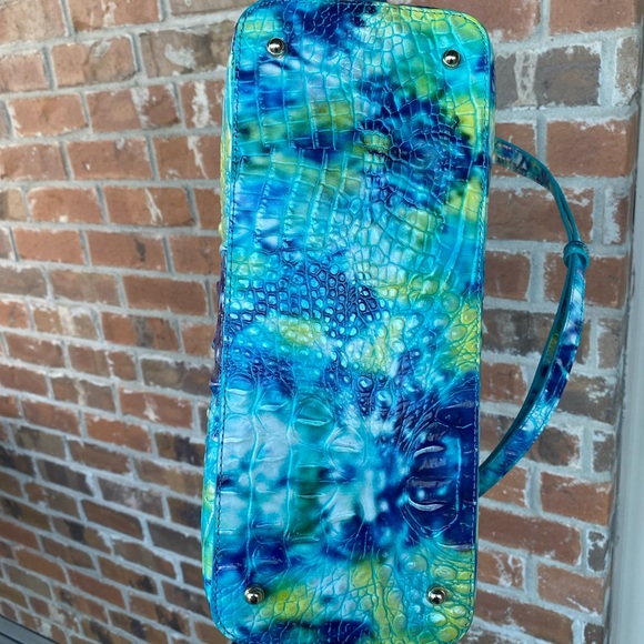 NWT Brahmin Croco Leather Hydro Melbourne Large Duxbury Satchel Purse - Picture 8 of 9